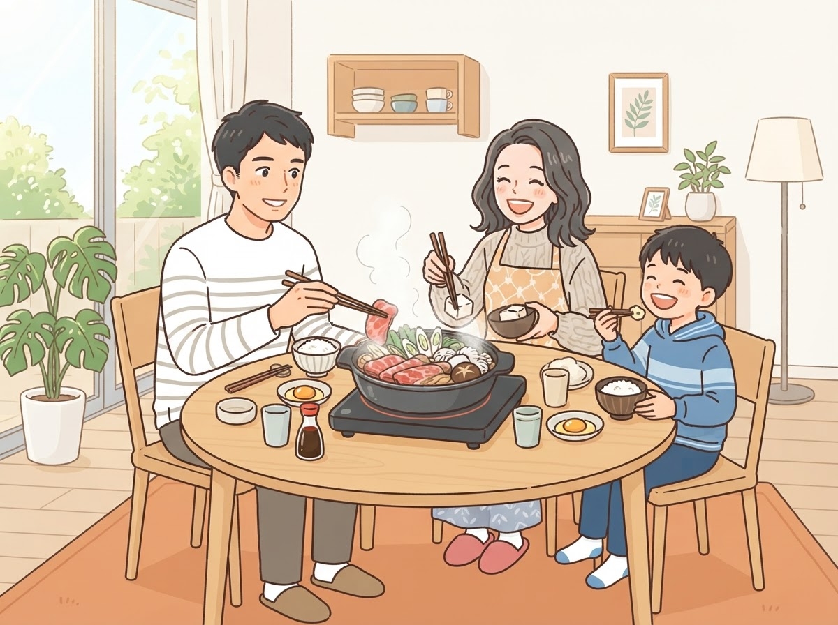 和牛セレブのギフトを渡して喜ばれる女性のイラスト